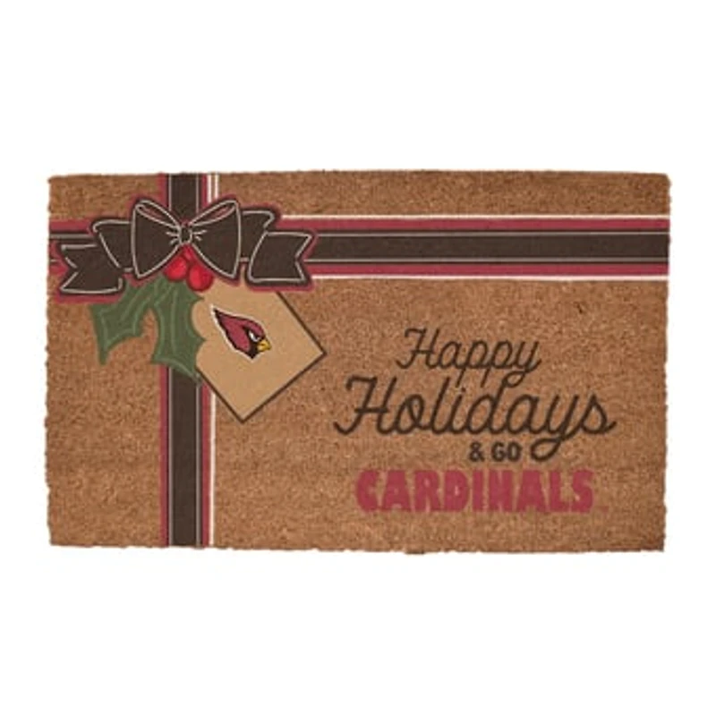 Arizona Cardinals 20" x 30" Holiday Gift Wrap Coir Door Mat