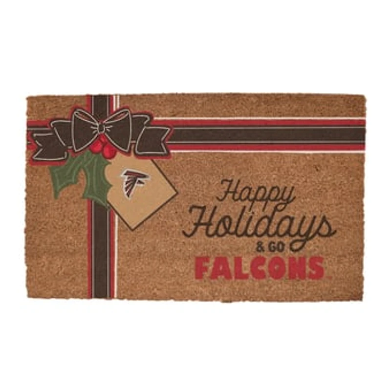 Atlanta Falcons 20" x 30" Holiday Gift Wrap Coir Door Mat