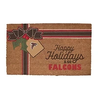 Atlanta Falcons 20" x 30" Holiday Gift Wrap Coir Door Mat