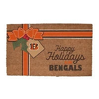 Cincinnati Bengals 20" x 30" Holiday Gift Wrap Coir Door Mat