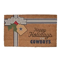 Dallas Cowboys 20" x 30" Holiday Gift Wrap Coir Door Mat