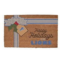Detroit Lions 20" x 30" Holiday Gift Wrap Coir Door Mat
