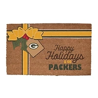 Green Bay Packers 20" x 30" Holiday Gift Wrap Coir Door Mat
