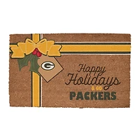 Green Bay Packers 20" x 30" Holiday Gift Wrap Coir Door Mat