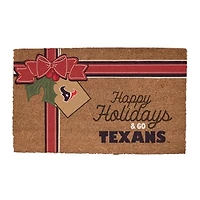 Houston Texans 20" x 30" Holiday Gift Wrap Coir Door Mat
