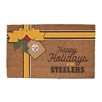Pittsburgh Steelers 20" x 30" Holiday Gift Wrap Coir Door Mat