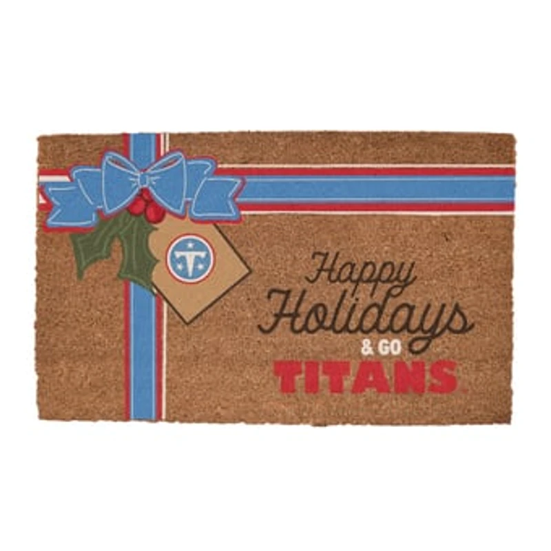 Tennessee Titans 20" x 30" Holiday Gift Wrap Coir Door Mat