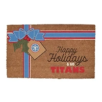 Tennessee Titans 20" x 30" Holiday Gift Wrap Coir Door Mat