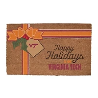 Virginia Tech Hokies 20" x 30" Holiday Gift Wrap Coir Door Mat