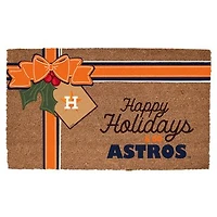 Houston Astros 20" x 30" Holiday Gift Wrap Coir Door Mat