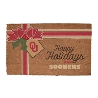Oklahoma Sooners 20" x 30" Holiday Gift Wrap Coir Door Mat