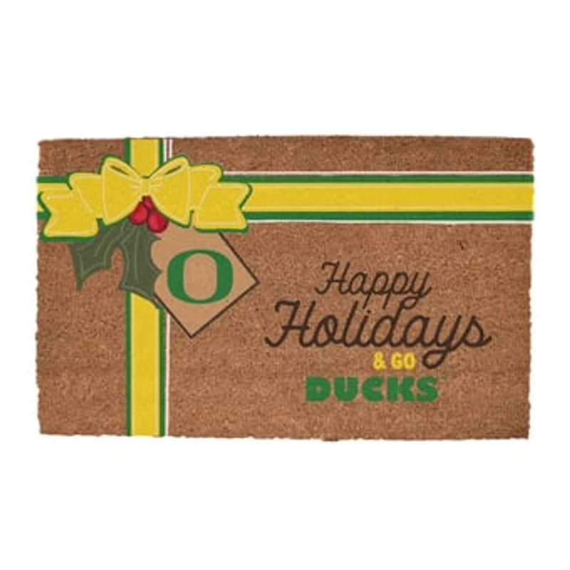 Oregon Ducks 20" x 30" Holiday Gift Wrap Coir Door Mat