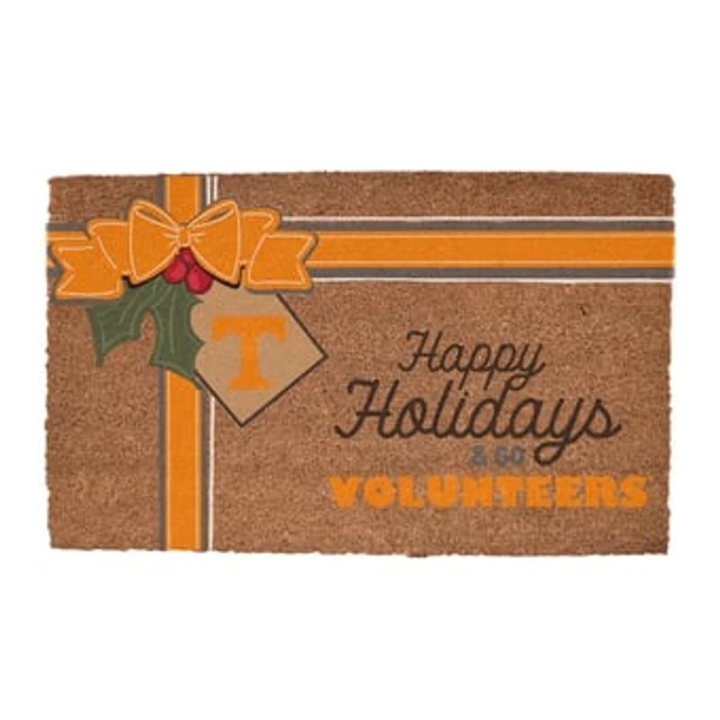 Tennessee Volunteers 20" x 30" Holiday Gift Wrap Coir Door Mat