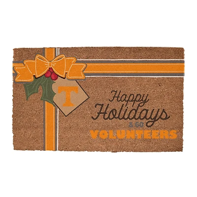 Tennessee Volunteers 20" x 30" Holiday Gift Wrap Coir Door Mat