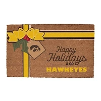 Iowa Hawkeyes 20" x 30" Holiday Gift Wrap Coir Door Mat