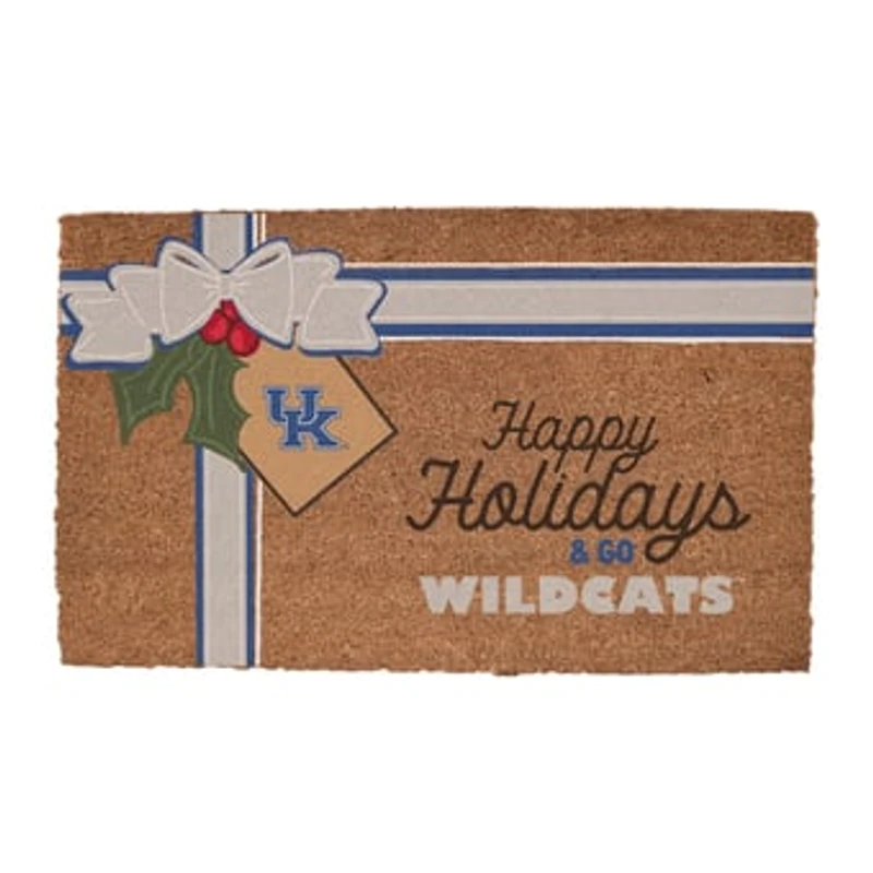 Kentucky Wildcats 20" x 30" Holiday Gift Wrap Coir Door Mat