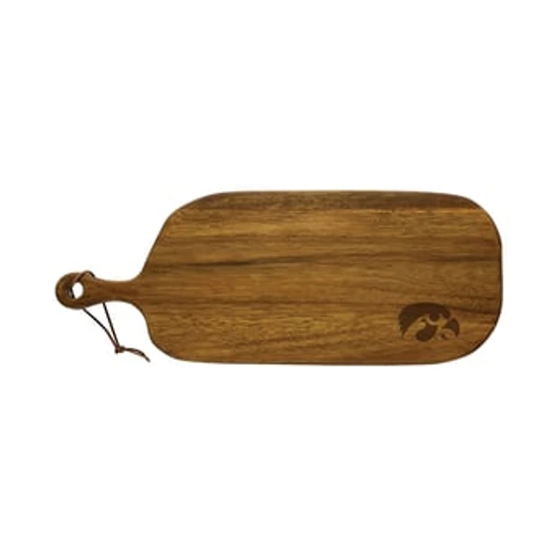 Iowa Hawkeyes Acacia Paddle Serving Board
