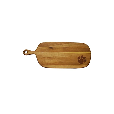 Clemson Tigers Acacia Paddle Serving Board