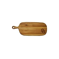 Oklahoma Sooners Acacia Paddle Serving Board