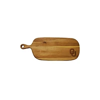 Oklahoma Sooners Acacia Paddle Serving Board