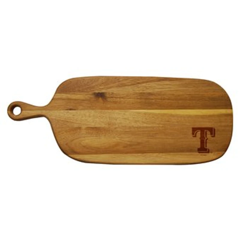 Texas Rangers Acacia Paddle Serving Board