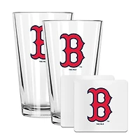 The Memory Company Boston Red Sox 16oz. Pint Glass and Coaster Set