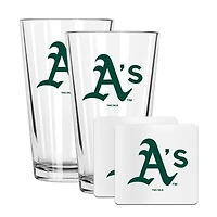 The Memory Company Athletics 16oz. Pint Glass and Coaster Set