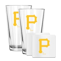 The Memory Company Pittsburgh Pirates 16oz. Pint Glass and Coaster Set