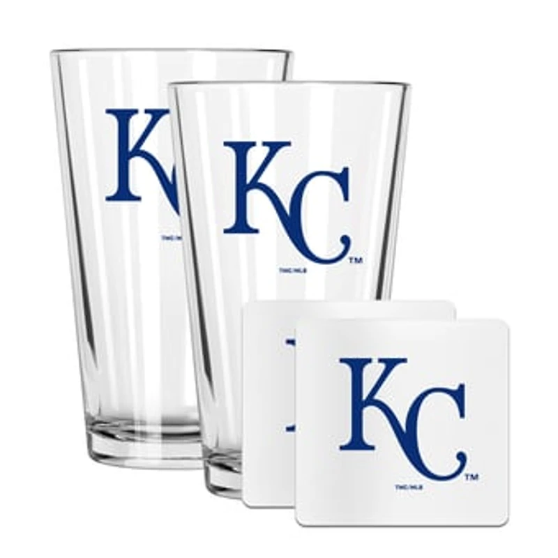 The Memory Company Kansas City Royals 16oz. Pint Glass and Coaster Set