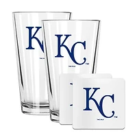 The Memory Company Kansas City Royals 16oz. Pint Glass and Coaster Set