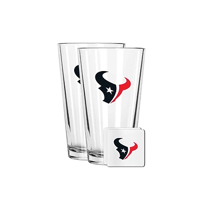 The Memory Company Houston Texans 16oz. Pint Glass and Coaster Set