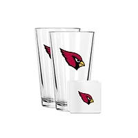 The Memory Company Arizona Cardinals 16oz. Pint Glass and Coaster Set