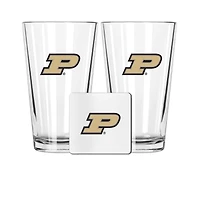 The Memory Company Purdue Boilermakers 16oz. Pint Glass and Coaster Set