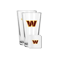 The Memory Company Washington Commanders 16oz. Pint Glass and Coaster Set