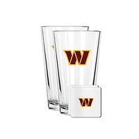 The Memory Company Washington Commanders 16oz. Pint Glass and Coaster Set
