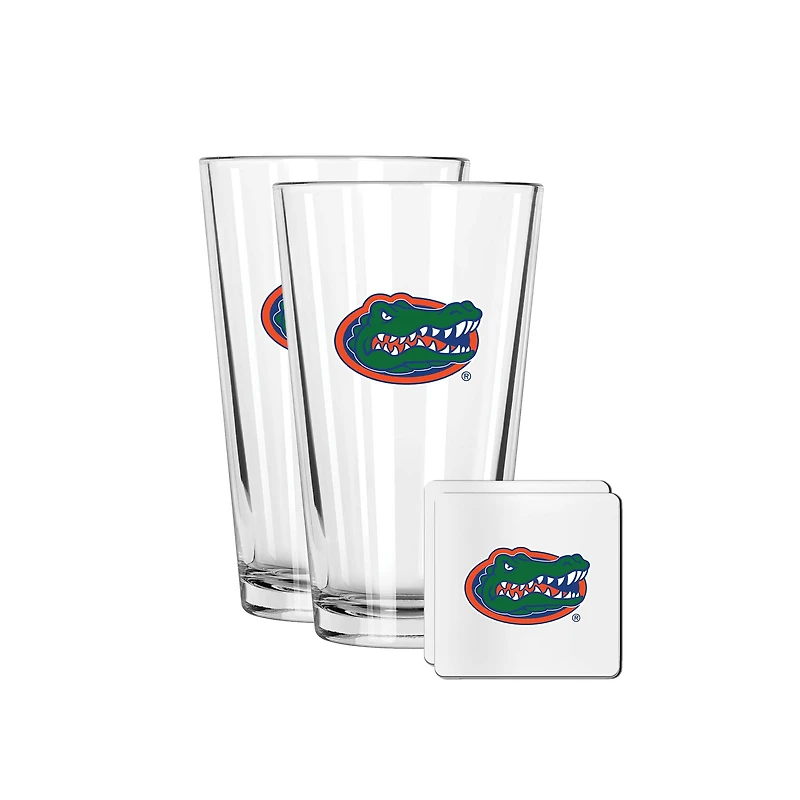 The Memory Company Florida Gators 16oz. Pint Glass and Coaster Set
