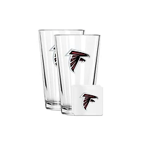 The Memory Company Atlanta Falcons 16oz. Pint Glass and Coaster Set