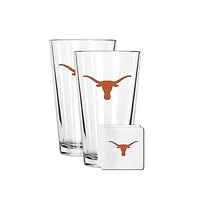 The Memory Company Texas Longhorns 16oz. Pint Glass and Coaster Set
