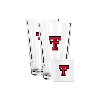 The Memory Company Texas Tech Red Raiders 16oz. Pint Glass and Coaster Set