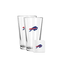 The Memory Company Buffalo Bills 16oz. Pint Glass and Coaster Set