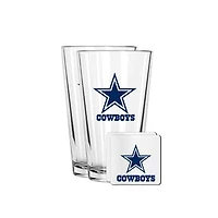 The Memory Company Dallas Cowboys 16oz. Pint Glass and Coaster Set