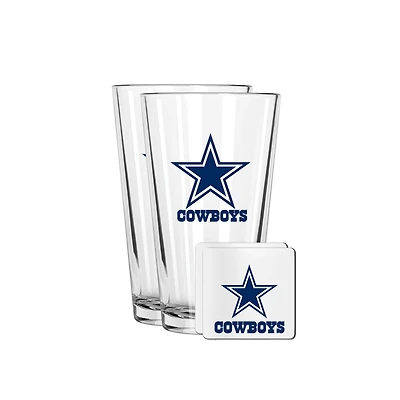 The Memory Company Dallas Cowboys 16oz. Pint Glass and Coaster Set