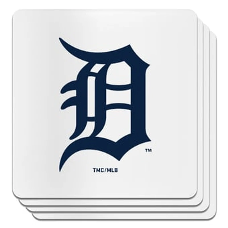 The Memory Company Detroit Tigers Square Ceramic Coaster Set