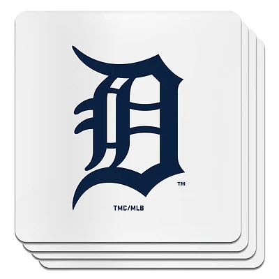 The Memory Company Detroit Tigers Square Ceramic Coaster Set