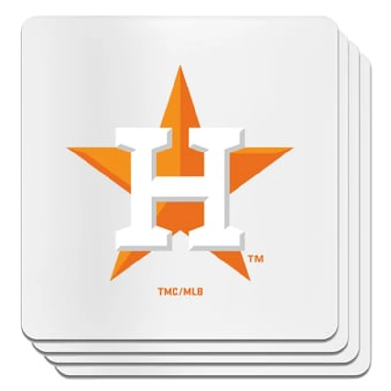 The Memory Company Houston Astros Square Ceramic Coaster Set