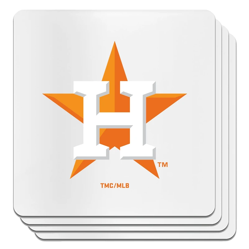 The Memory Company Houston Astros Square Ceramic Coaster Set