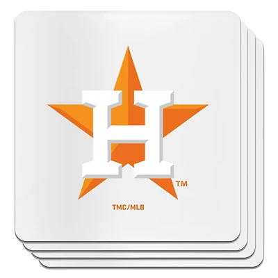 The Memory Company Houston Astros Square Ceramic Coaster Set