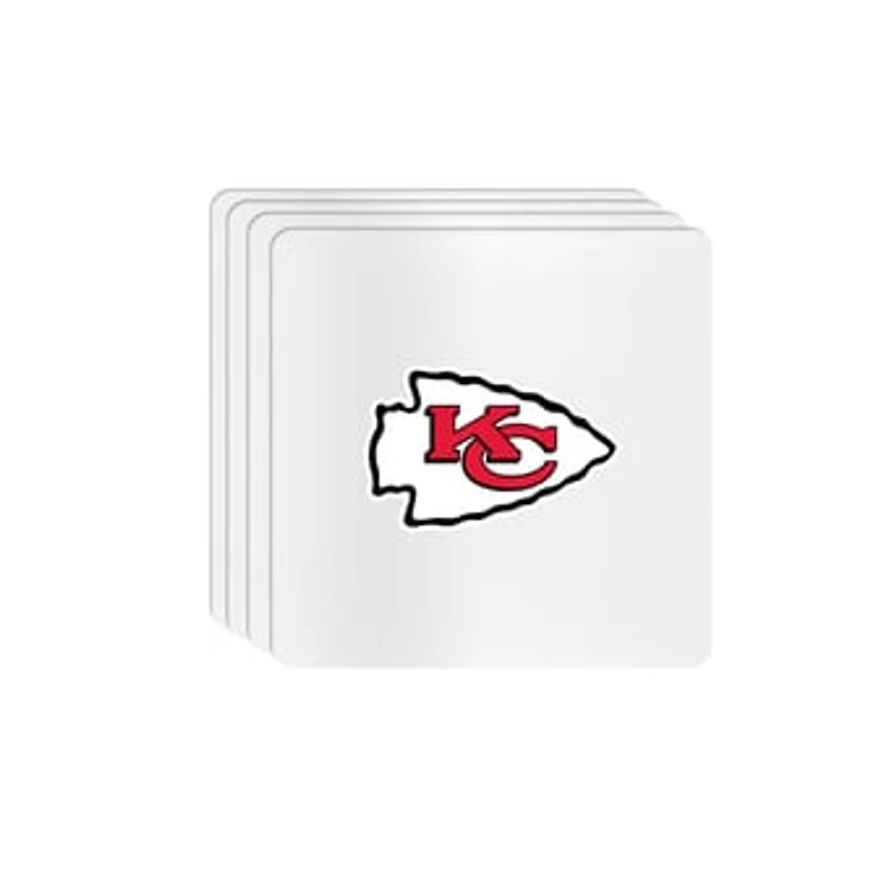 The Memory Company Kansas City Chiefs Square Ceramic Coaster Set