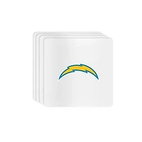 The Memory Company Los Angeles Chargers Square Ceramic Coaster Set