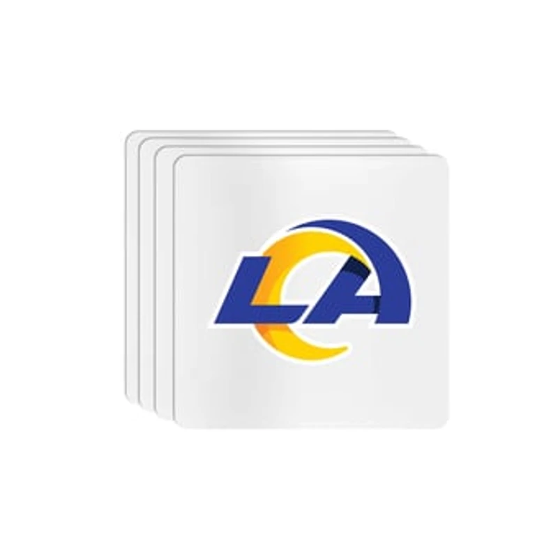 The Memory Company Los Angeles Rams Square Ceramic Coaster Set